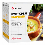 Крем-суп сырный с крутонами